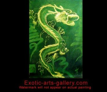 Original oil painting on canvas, hand painted by Feng Shui Master. Feng Shui Dragon Painting Dragon Feng Shui Painting 5